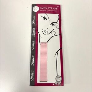 NEW Braza Sassy Straps for Convertible Bras Extra Replacement Pink White Stripes
